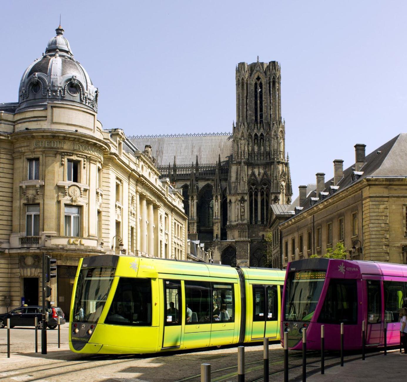 Apartamento Les Rives Remoises Reims Exterior foto